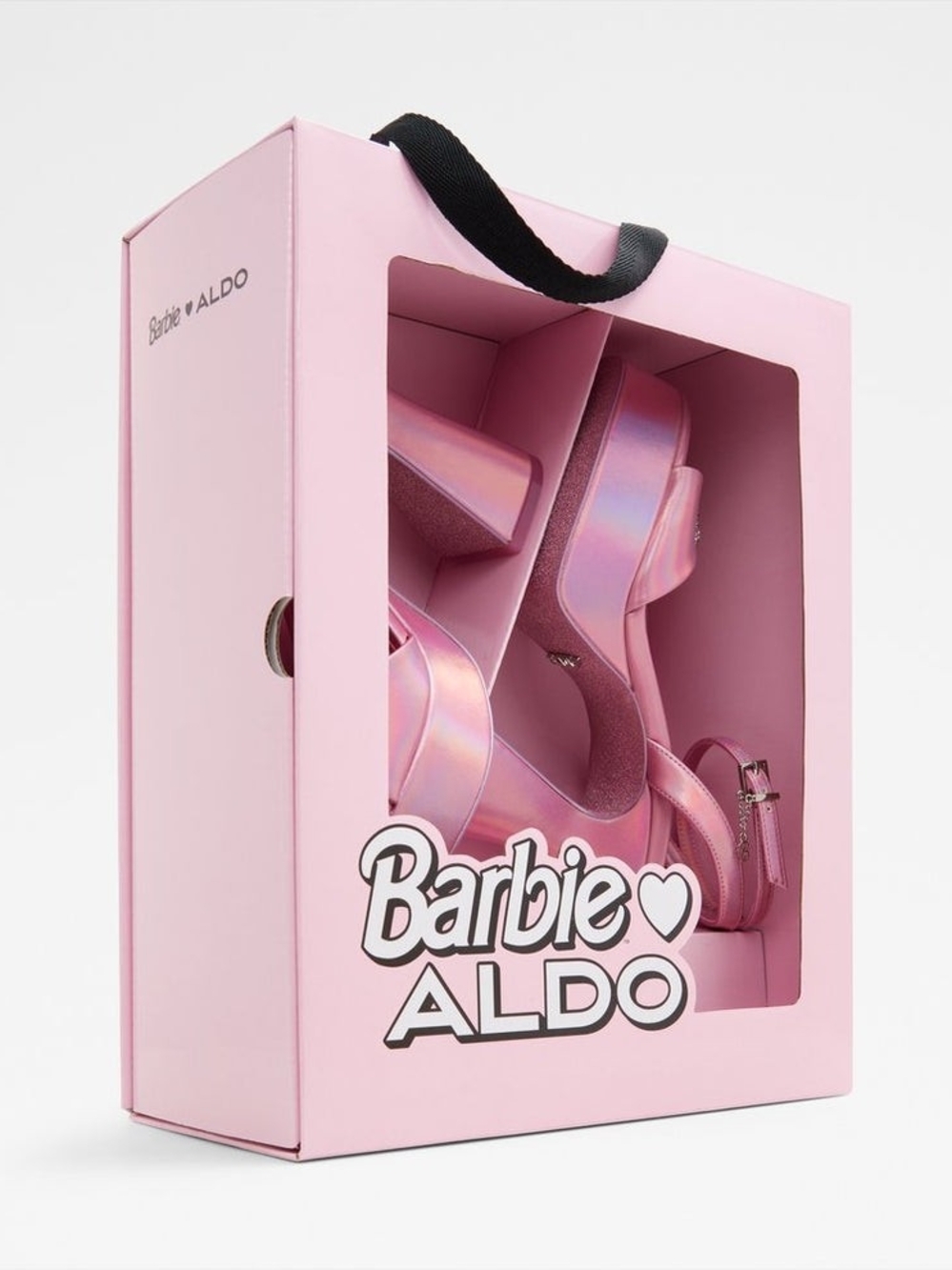 Barbie ALDO x Party Pink Holographic Platform Heels - Limited Edition Size 7 NEW